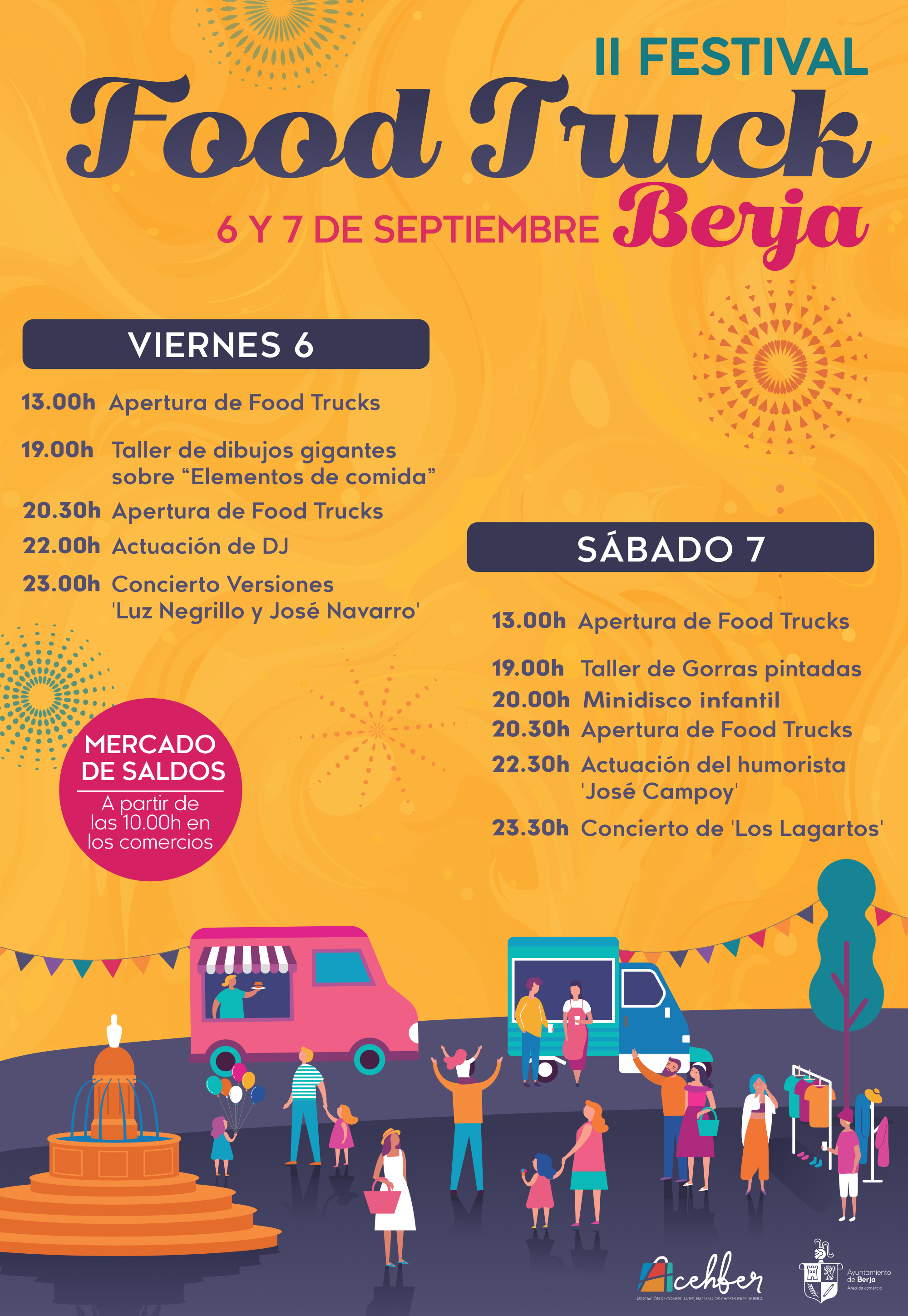 Música y gastronomía vuelven a Berja con el II Festival Food Truck los días 6 y 7 de septiembre